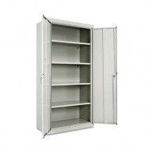 Assembled 72" High Storage Cabinet, w/ Adjustable Shelves, 36w x 18d, Light Gray