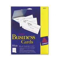 Laser Business Cards, 2 x 3 1/2, White, 10 Cards/Sheet, 250/Pack