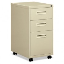 Embark Series Mobile Box/box/File Pedestal File w/"M" Pull Drawers, 20d, Putty