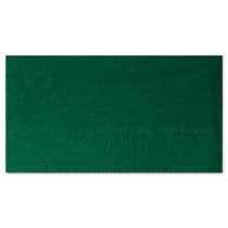Dinner Napkins, Paper, 1/8 Fold, Two-Ply, 15" x 17", Hunter Green