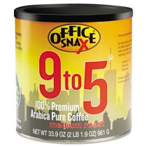 9 to 5 Coffee, 100% Pure Arabica, Original Blend, 33.9 oz Can