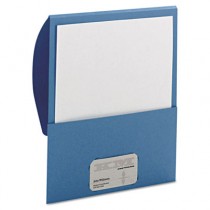 Textured Stackit Folders, Letter Size, Blue