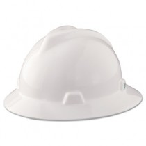 V-Gard Hard Hats, Staz-On Pin-Lock Suspension, White
