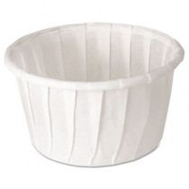 Treated Paper Souffl� Portion Cups, 1 1/4 oz., White, 250/Bag