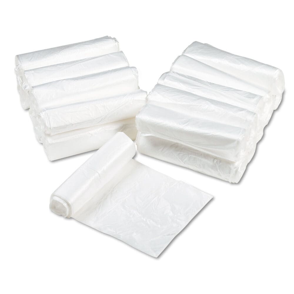 Can Liners, 33 gal, 11 mic, 33" x 40", Natural, 25 Bags/Roll, 20 Rolls/Carton - Image 2