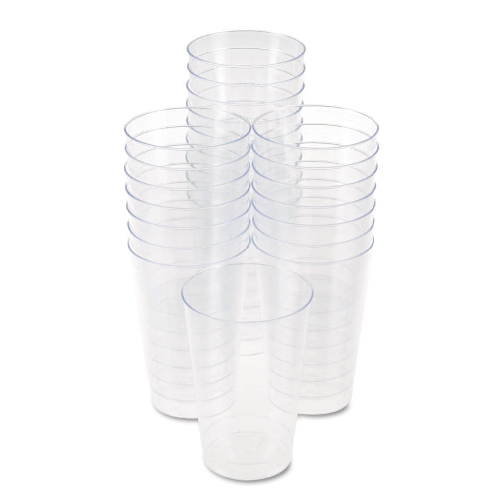 Comet Plastic Tumblers, Clear, 12 oz, 500/Carton - Image 2