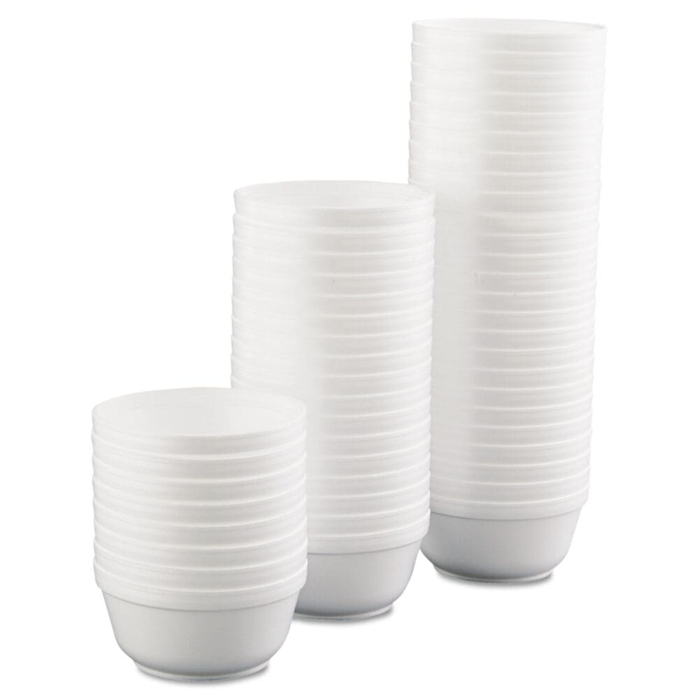 Insulated Foam Bowls, 12 oz, White, 50/Pack, 20 Packs/Carton - Image 6