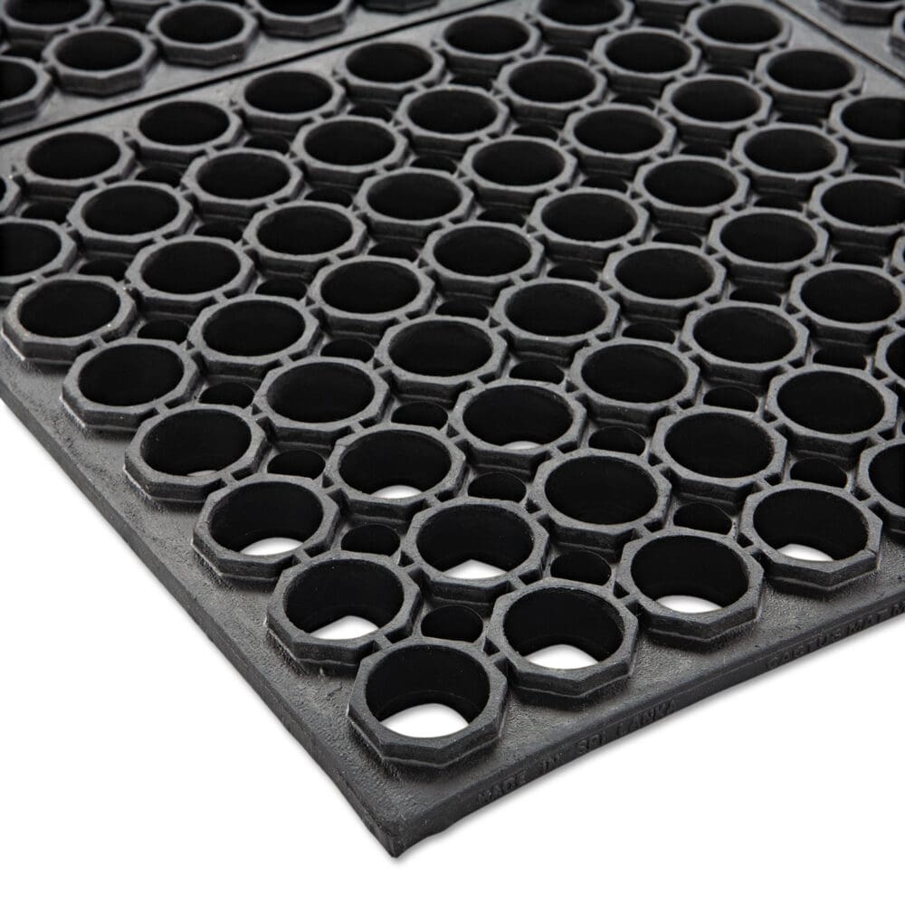 Safewalk Heavy-Duty Anti-Fatigue Drainage Mat, General Purpose, 36 x 60, Black - Image 2