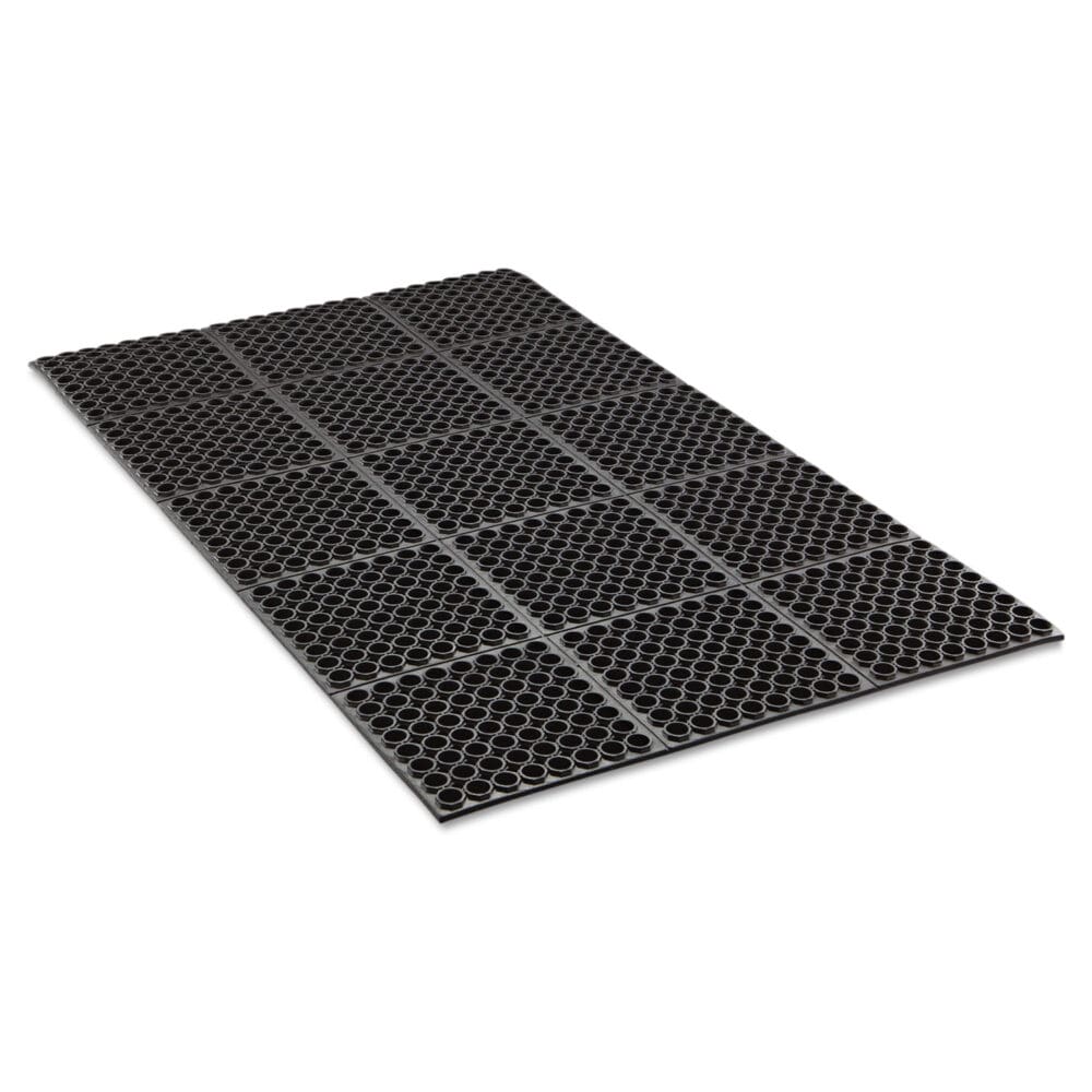 Safewalk Heavy-Duty Anti-Fatigue Drainage Mat, General Purpose, 36 x 60, Black - Image 4