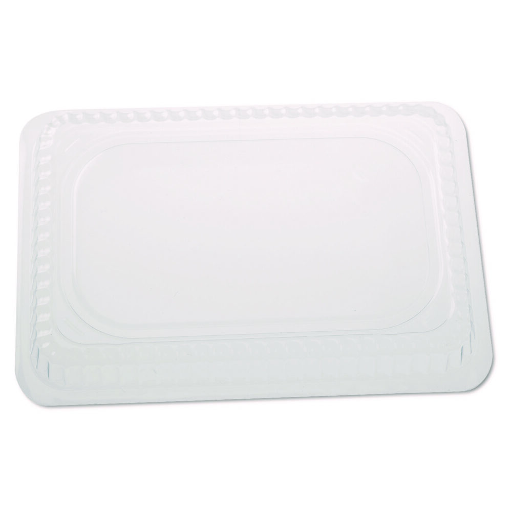 Plastic Dome Lids, Fits Oblong Pans 2061/2062, 8.25 x 5.88, Clear, 500/Carton - Image 2