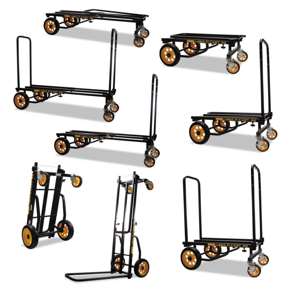 Multi-Cart 8-in-1 Cart, 500 lb Capacity, 33.25 x 17.25 x 42.5, Black - Image 8