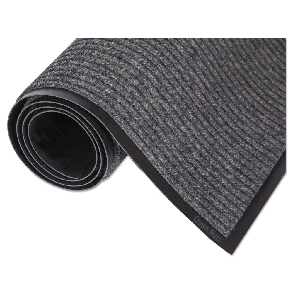 Needle Rib Wipe and Scrape Mat, Polypropylene, 48 x 72, Gray - Image 2