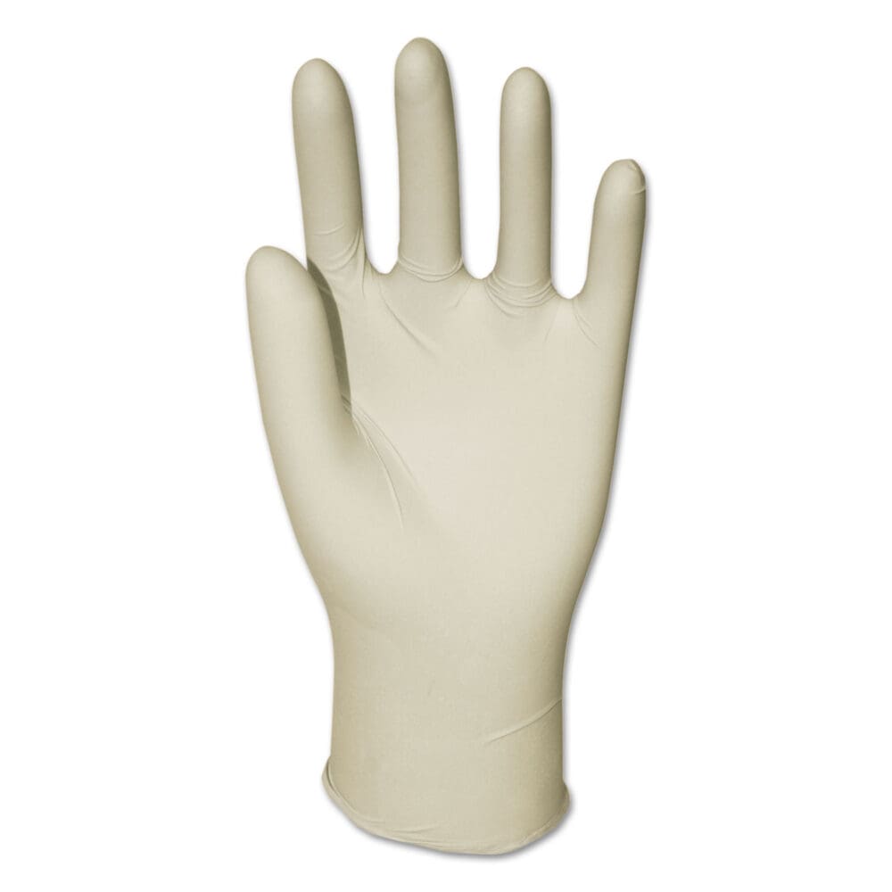 Powder-Free Synthetic Vinyl Gloves, Small, Cream, 4 mil, 100/Box - Image 2