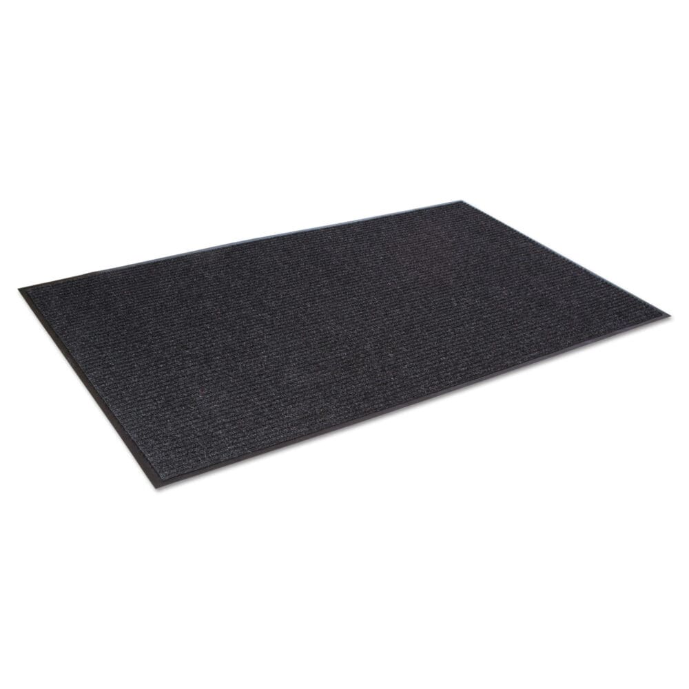 Needle-Rib Wiper/Scraper Mat, Polypropylene, 48 x 72, Charcoal - Image 3