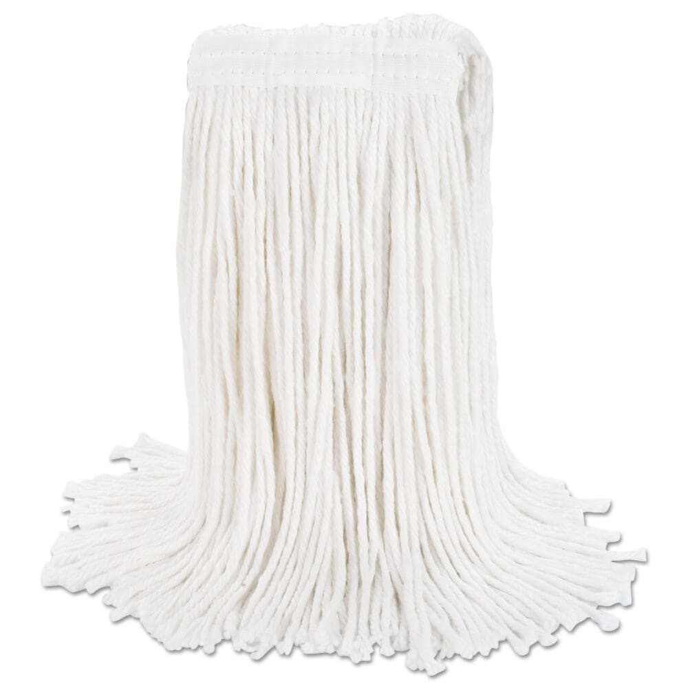 Cut-End Wet Mop Head, Rayon, No. 20, White - Image 4