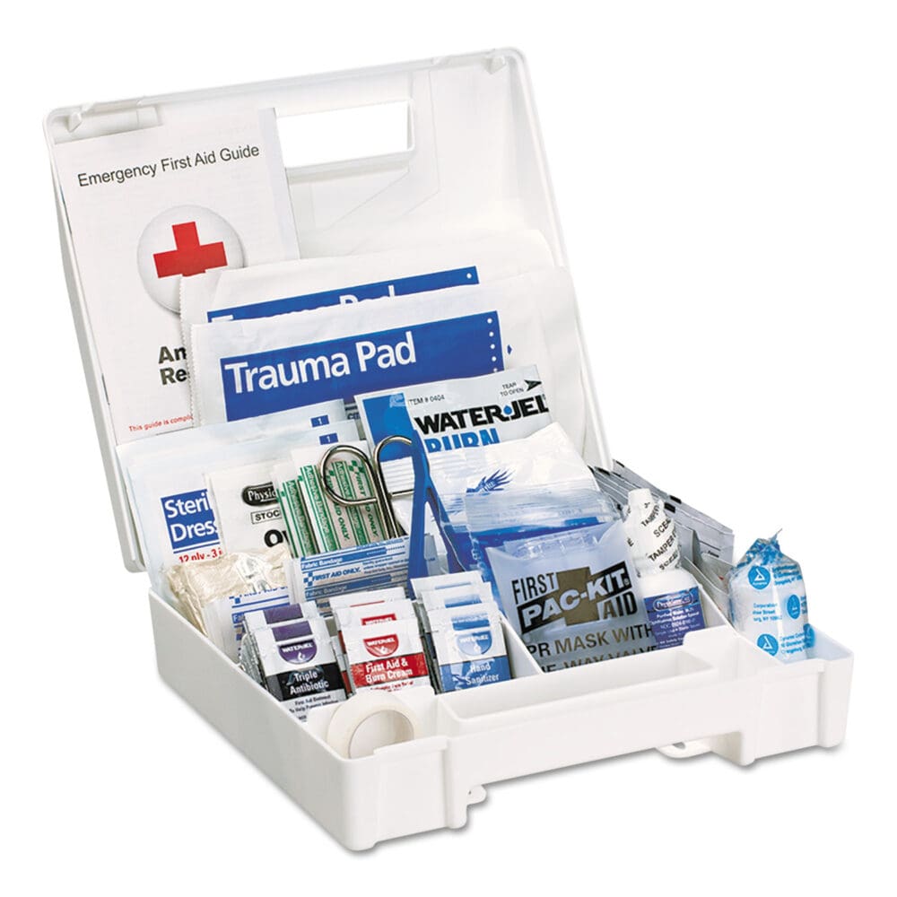 ANSI 2015 Compliant Class A+ Type I and II First Aid Kit for 25 People, 141 Pieces, Plastic Case - Image 3