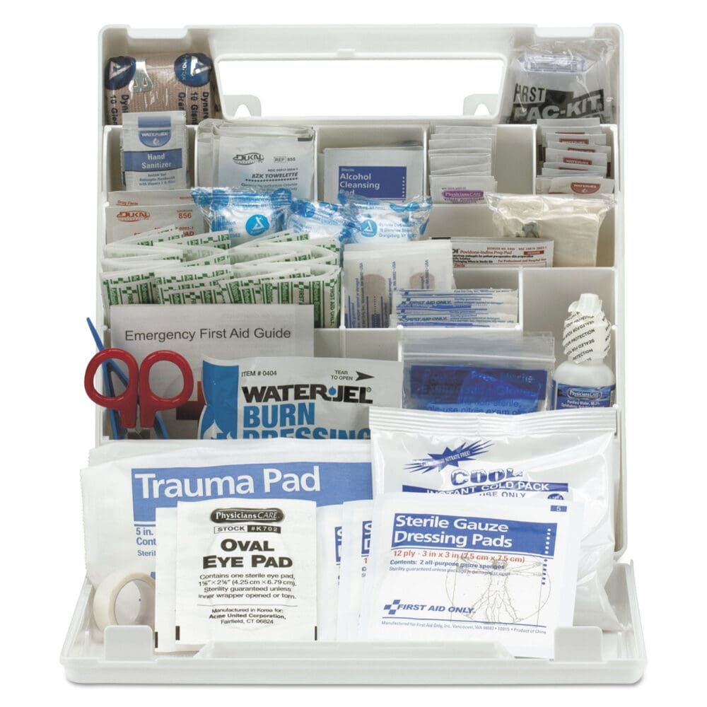 ANSI Class A+ First Aid Kit for 50 People, 183 Pieces, Plastic Case - Image 6