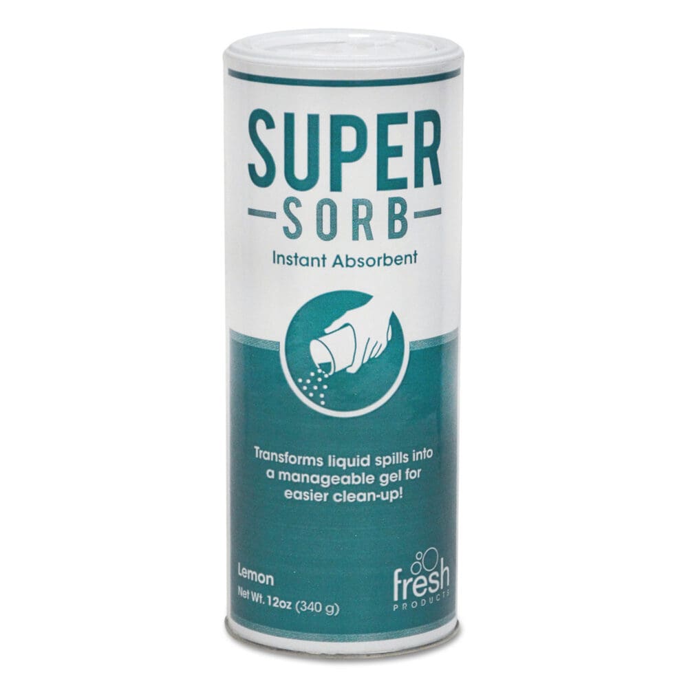 Super-Sorb Liquid Spill Absorbent, Lemon Scent, 720 oz Absorbing Volume, 12 oz Shaker Can, 6/Box - Image 2