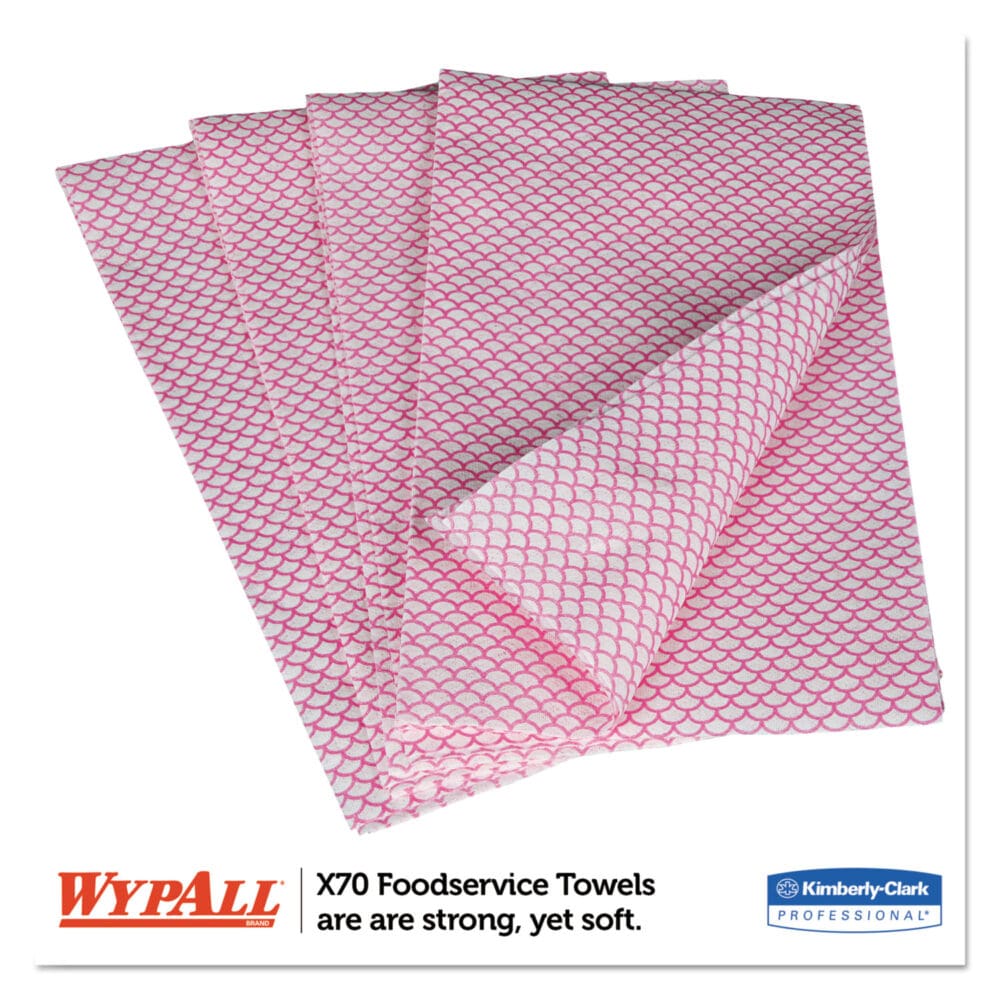 X70 Wipers, 1-Ply, 12.5 x 23.2, Red, 300/Carton - Image 6