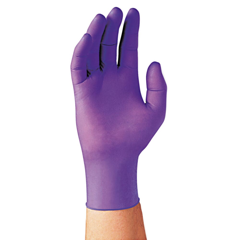 PURPLE NITRILE Exam Gloves, 242 mm Length, Medium, Purple, 1,000/Carton - Image 2