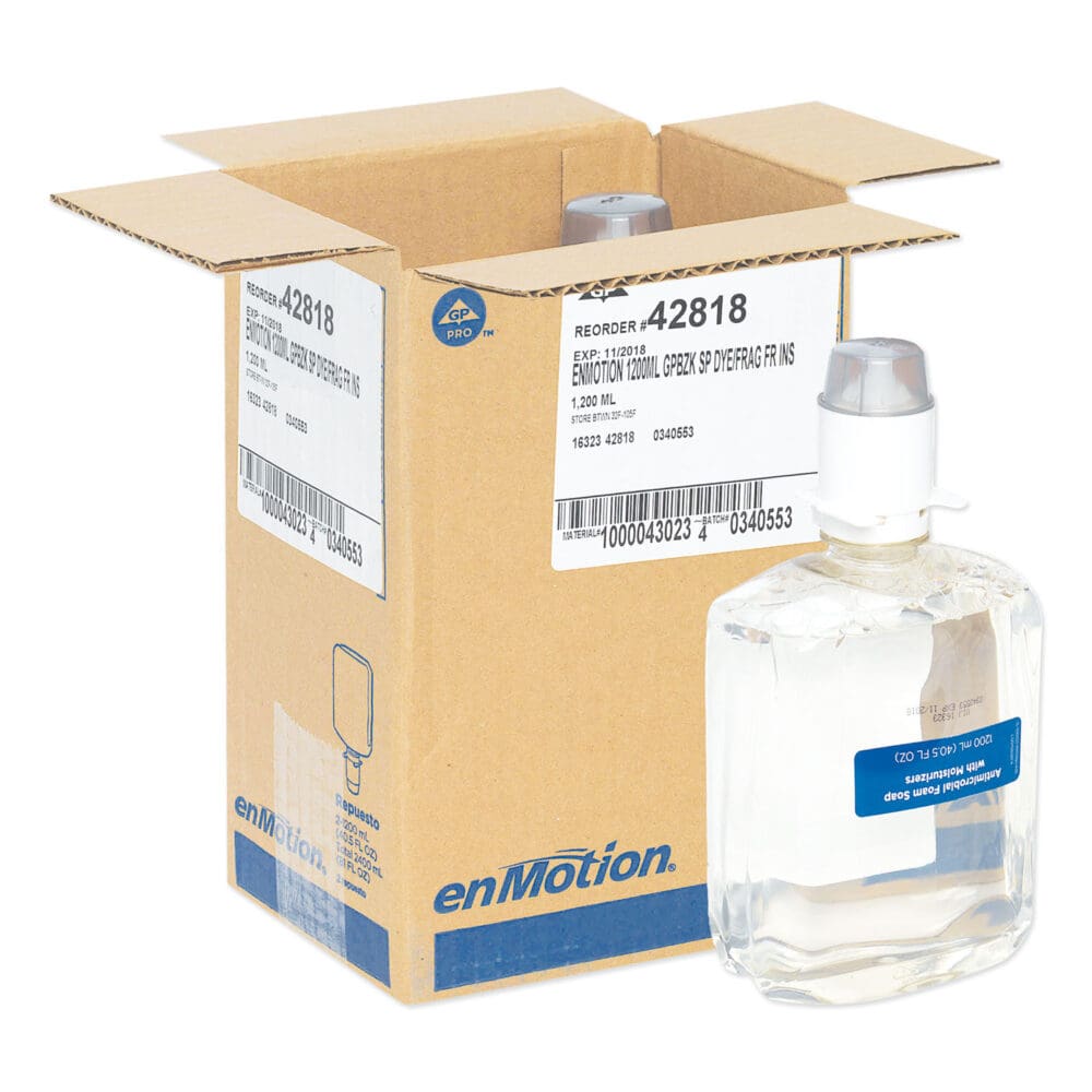 GP enMotion Automated Touchless Antimicrobial Foam Soap Refill, Unscented, 1,200 mL, 2/Carton - Image 9