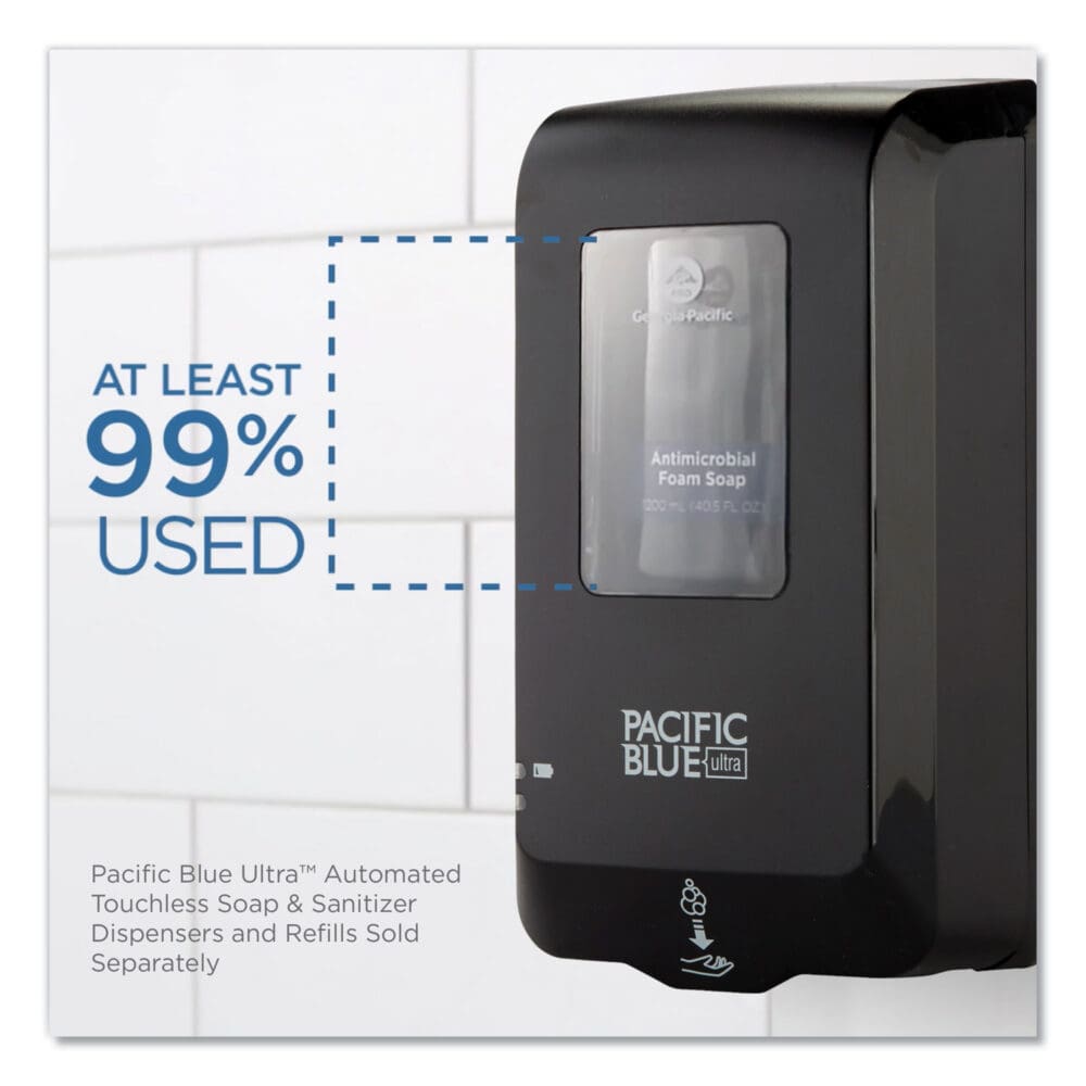 Pacific Blue Ultra Automated Touchless Soap/Sanitizer Dispenser, 1,000 mL, 6.54 x 11.72 x 4, Black - Image 6