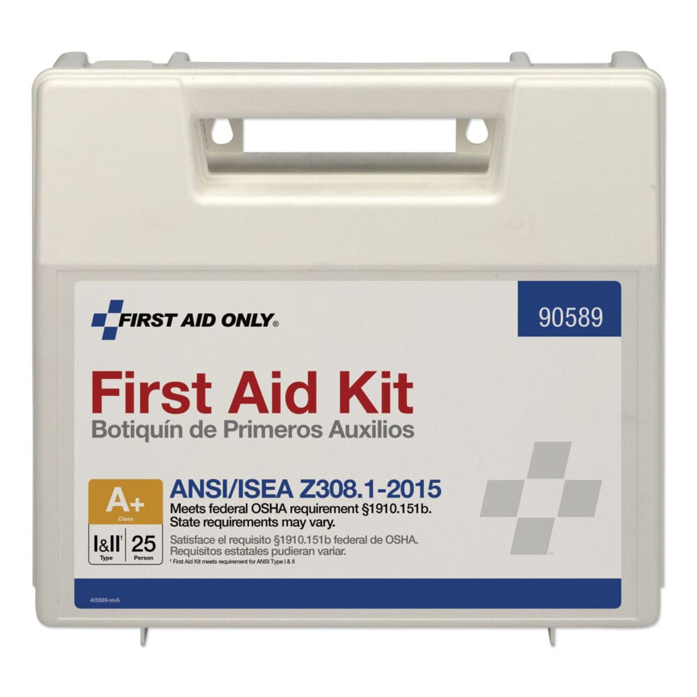 ANSI 2015 Compliant Class A+ Type I and II First Aid Kit for 25 People, 141 Pieces, Plastic Case - Image 5