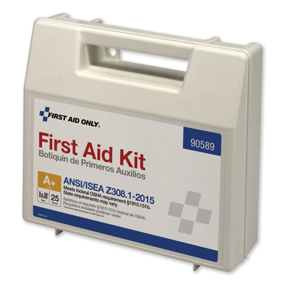 ANSI 2015 Compliant Class A+ Type I and II First Aid Kit for 25 People, 141 Pieces, Plastic Case - Image 4