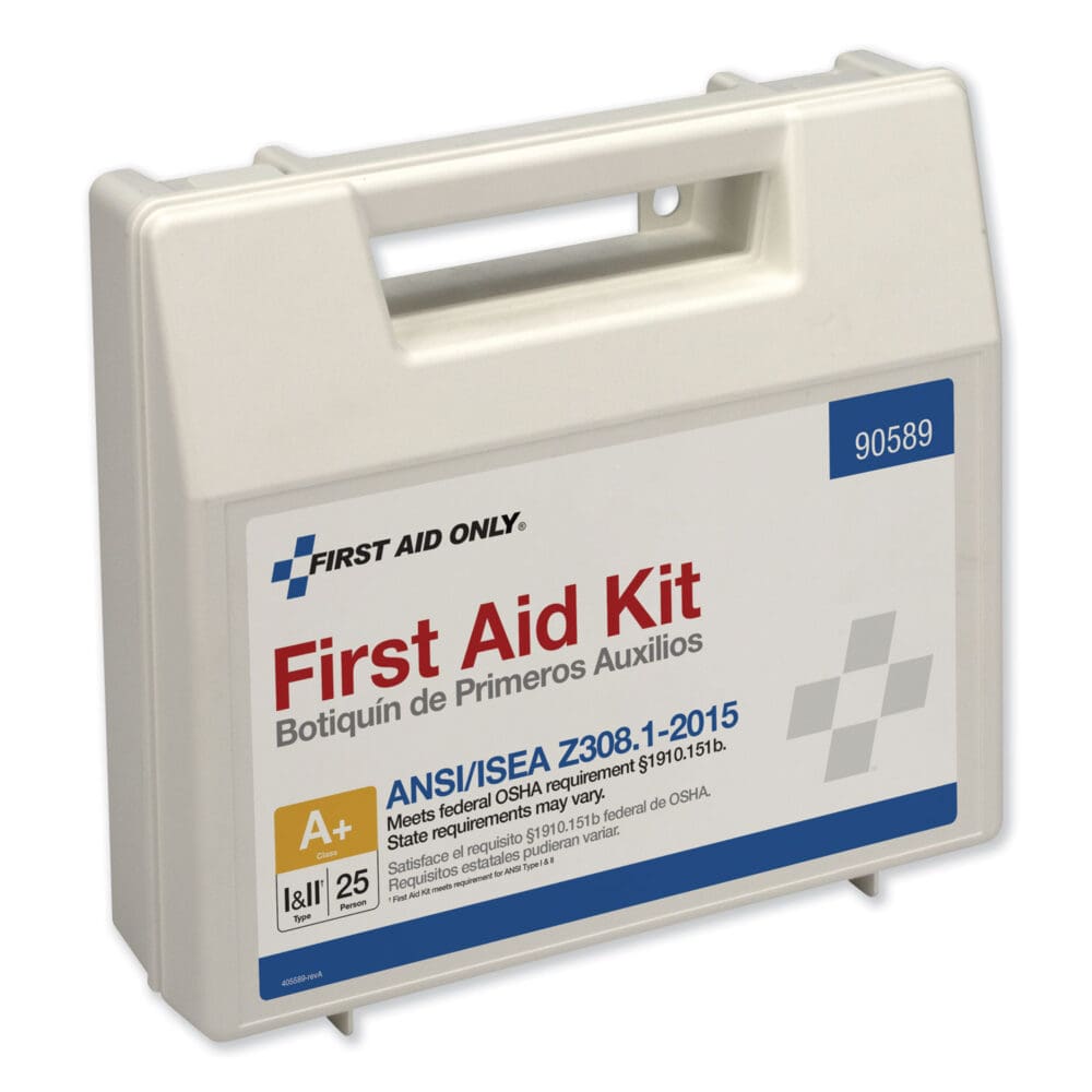 ANSI 2015 Compliant Class A+ Type I and II First Aid Kit for 25 People, 141 Pieces, Plastic Case - Image 6