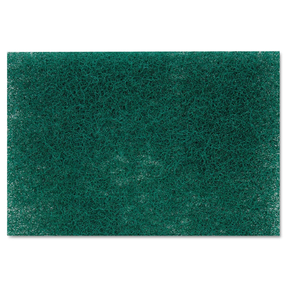 Heavy-Duty Scouring Pad 86, 6 x 9, Green, Dozen - Image 3