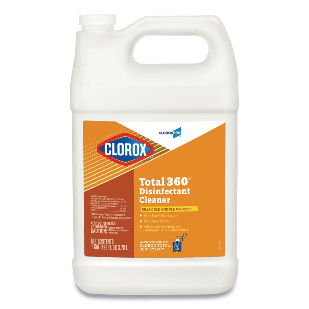 Total 360 Disinfectant Cleaner, 128 oz Bottle, 4/Carton - Image 2