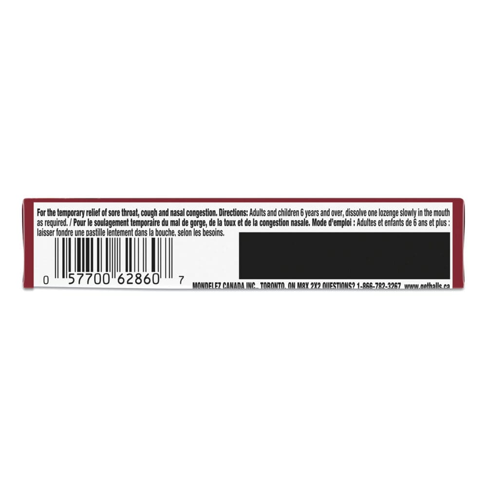 Mentho-Lyptus Cough and Sore Throat Lozenges, Cherry, 9/Pack, 20 Packs/Box - Image 3