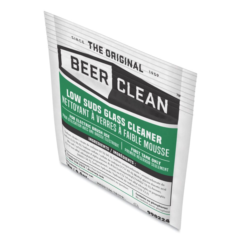 Beer Clean Glass Cleaner, Powder, 0.5 oz Packet, 100/Carton - Image 4