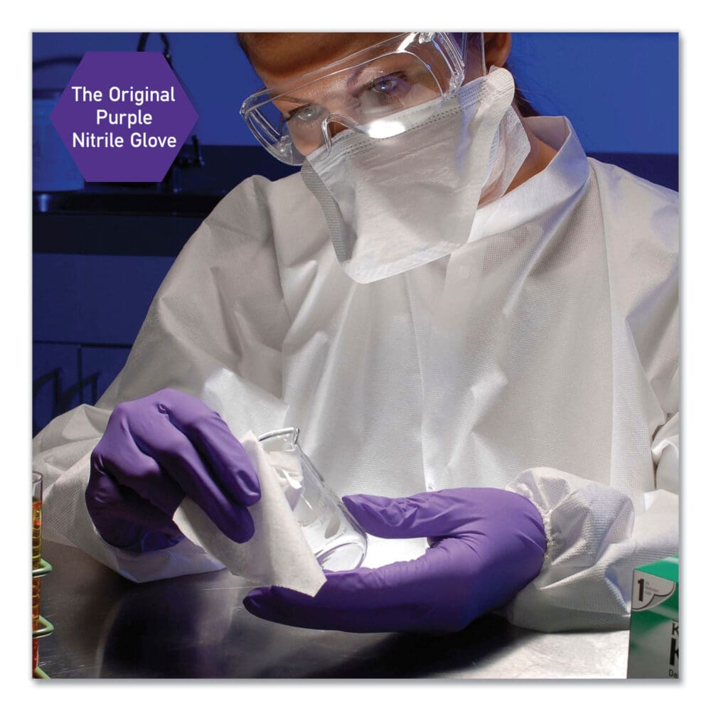 PURPLE NITRILE Exam Gloves, 242 mm Length, Large, Purple, 1,000/Carton - Image 6