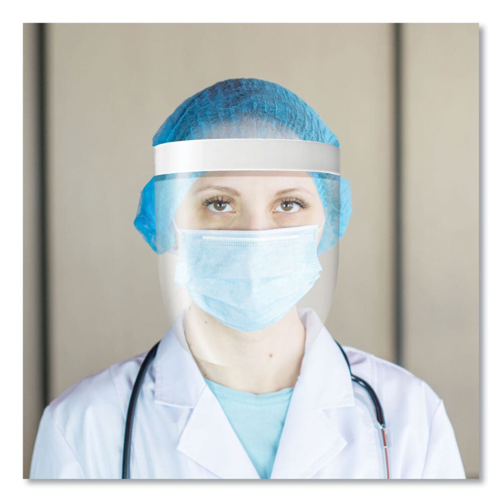 Disposable Face Shield, 13 x 10, Clear, 100/Carton - Image 10