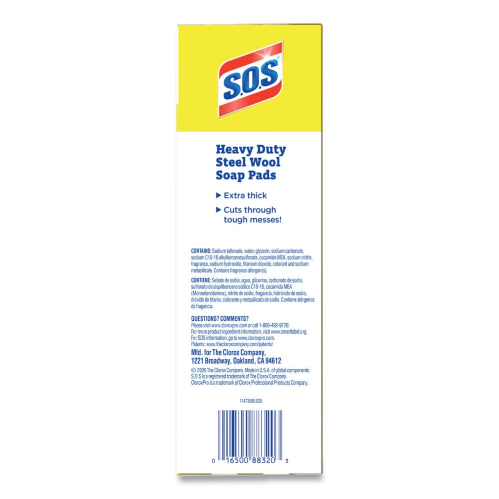 Steel Wool Soap Pads, 2.4 x 3, Steel, 15 Pads/Box, 12 Boxes/Carton - Image 4