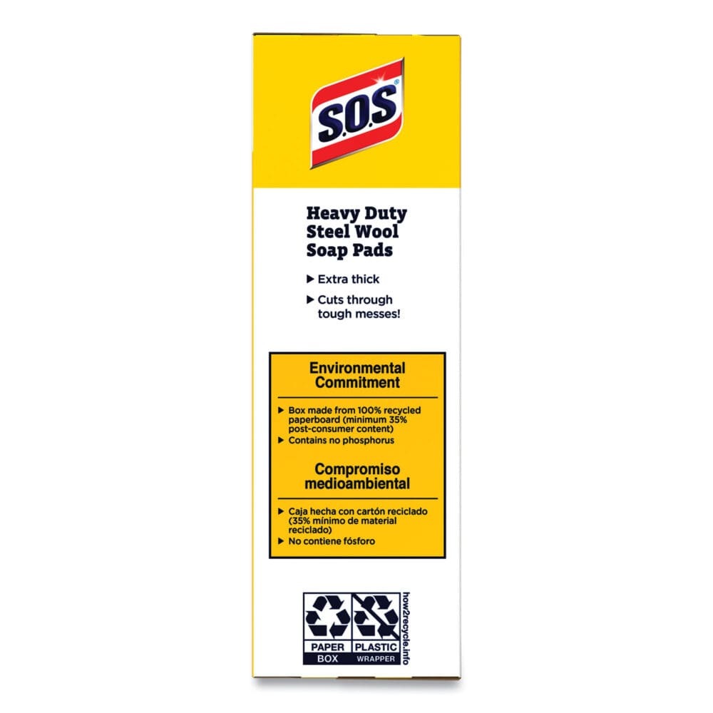 Steel Wool Soap Pads, 2.4 x 3, Steel, 15 Pads/Box, 12 Boxes/Carton - Image 5