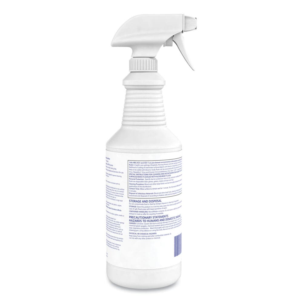 Avert Sporicidal Disinfectant Cleaner, 32 oz Spray Bottle, 12/Carton - Image 3