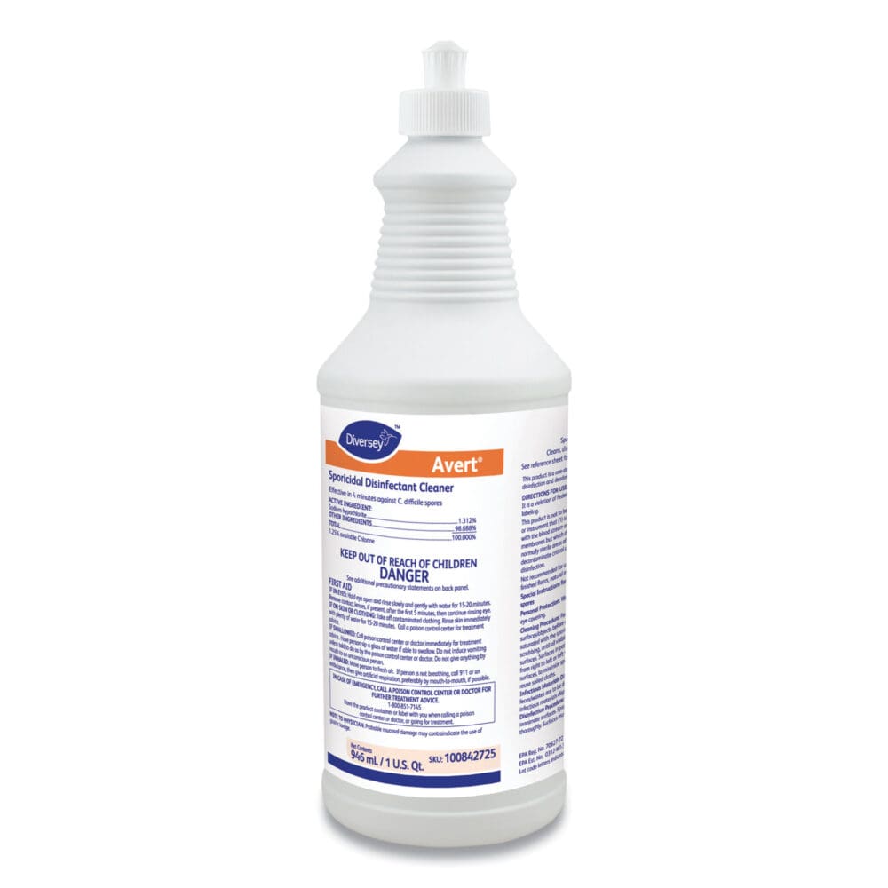 Avert Sporicidal Disinfectant Cleaner, 32 oz Spray Bottle, 12/Carton - Image 7