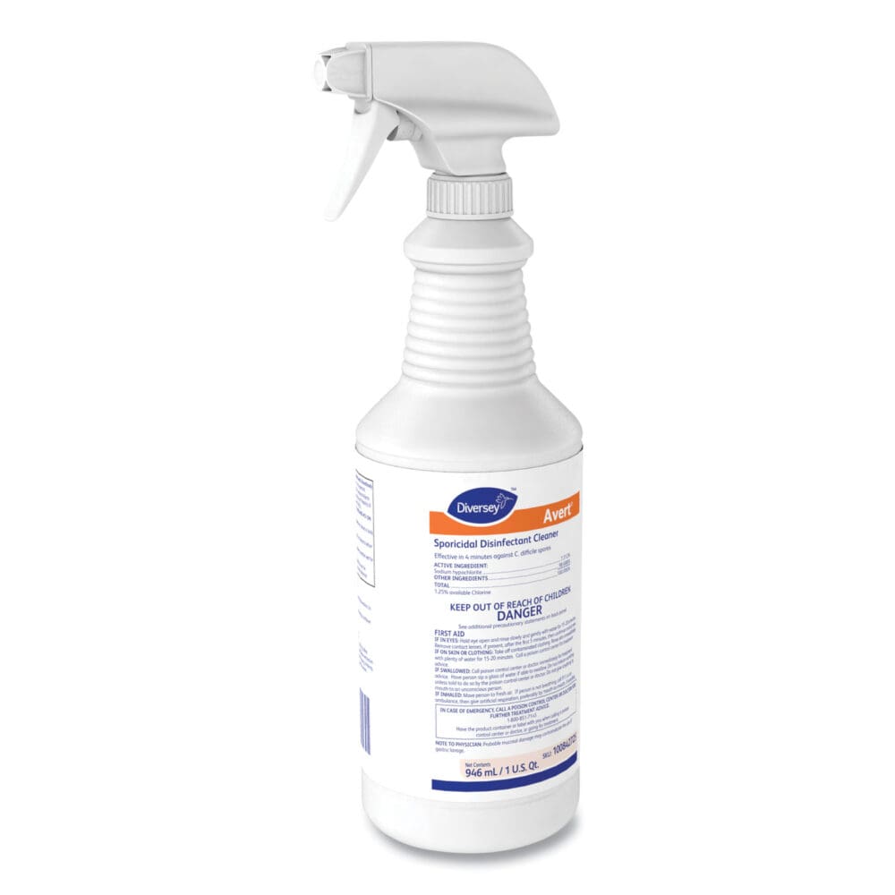 Avert Sporicidal Disinfectant Cleaner, 32 oz Spray Bottle, 12/Carton - Image 2