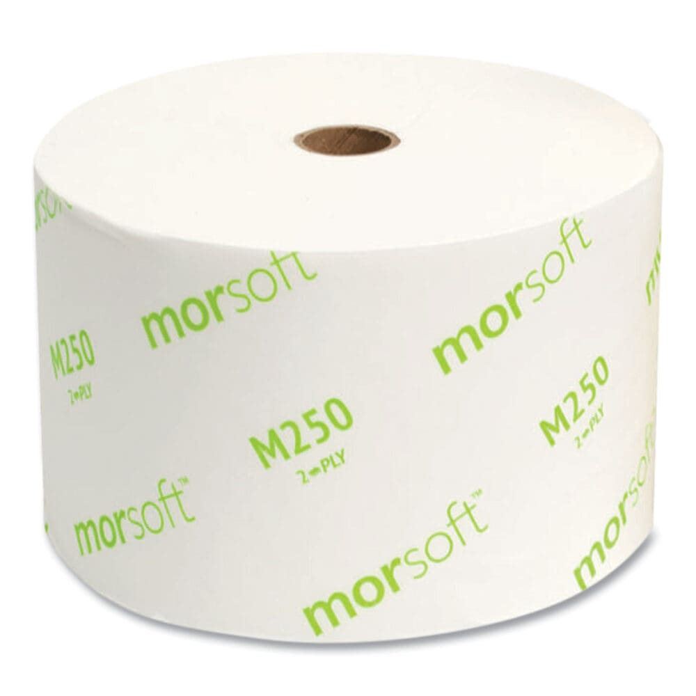 Small Core Bath Tissue, Septic Safe, 2-Ply, White, 1,250/Roll, 24 Rolls/Carton - Image 5