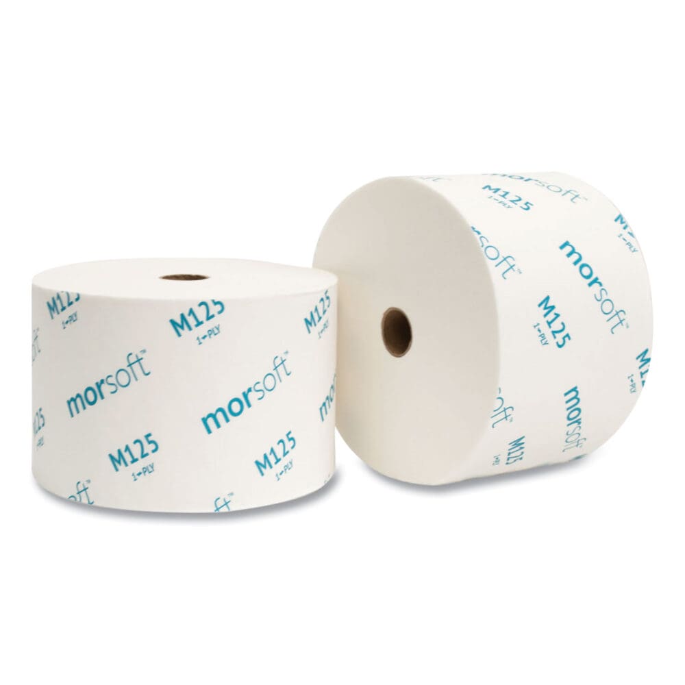 Small Core Bath Tissue, Septic Safe, 1-Ply, White, 2,500 Sheets/Roll, 24 Rolls/Carton - Image 4