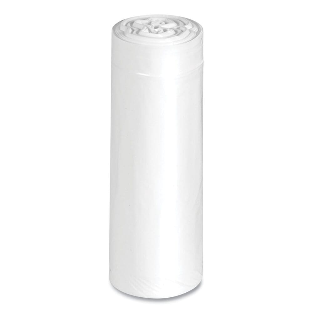 Linear-Low-Density Recycled Tall Kitchen Bags, 13 gal, 0.85 mil, 24" x 33", White, 15 Bags/Roll, 10 Rolls/Box - Image 5