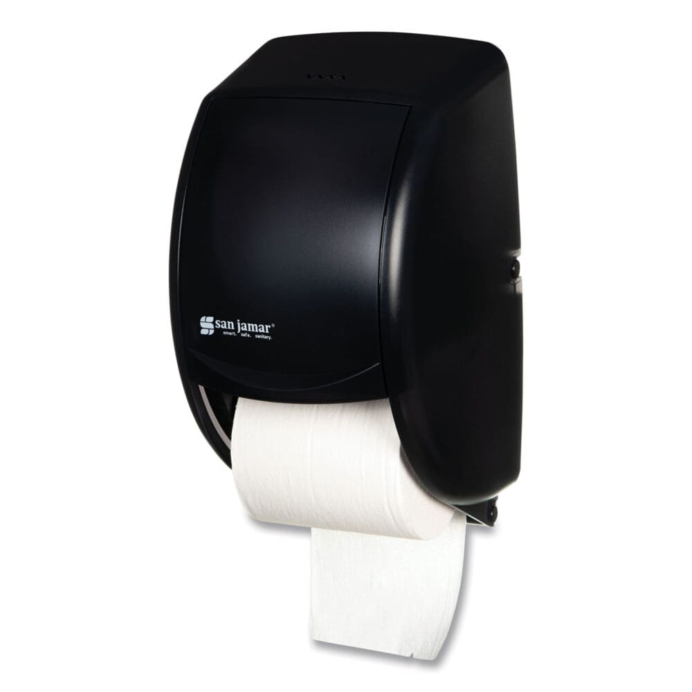 Duett Standard Bath Tissue Dispenser, 2 Roll, 7.5 x 7 x 12.75, Black Pearl - Image 7