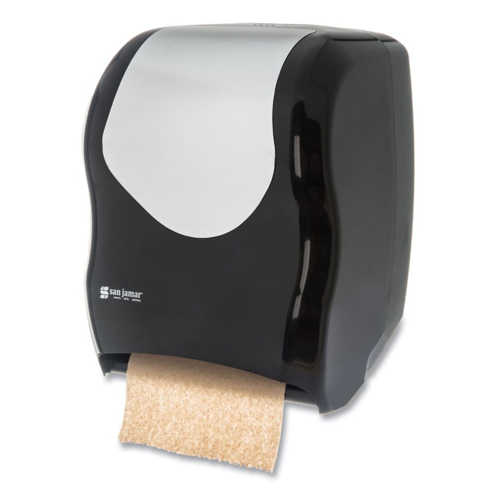 Tear-N-Dry Touchless Roll Towel Dispenser, 16.75 x 10 x 12.5, Black/Silver - Image 6