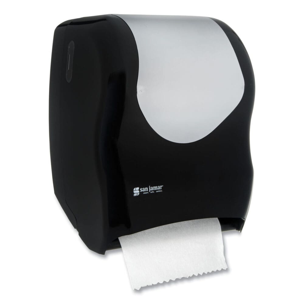 Tear-N-Dry Touchless Roll Towel Dispenser, 16.75 x 10 x 12.5, Black/Silver - Image 2