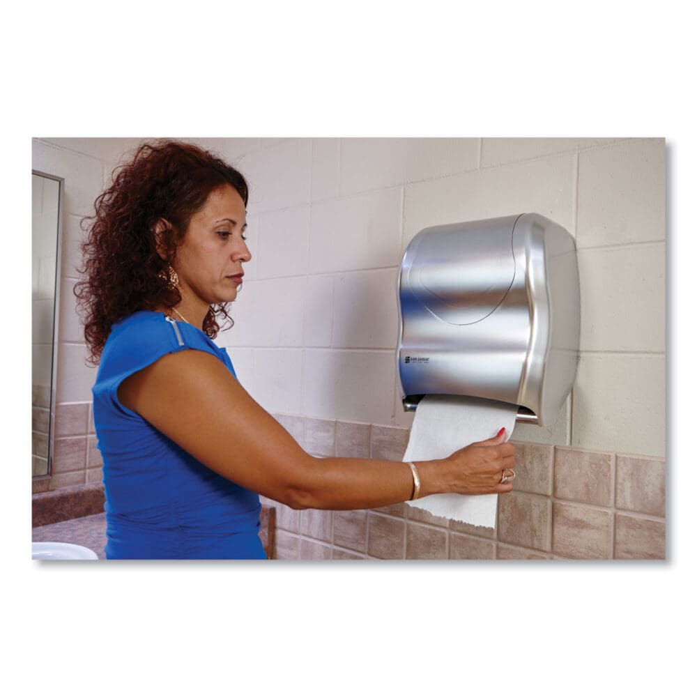 Tear-N-Dry Touchless Roll Towel Dispenser, 16.75 x 10 x 12.5, Silver - Image 5