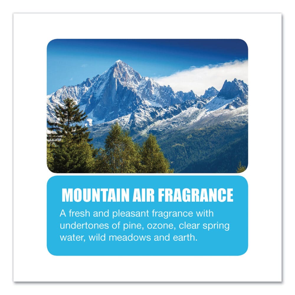 Metered Concentrated Room Deodorant, Mountain Air Scent, 7 oz Aerosol Spray, 12/Carton - Image 3