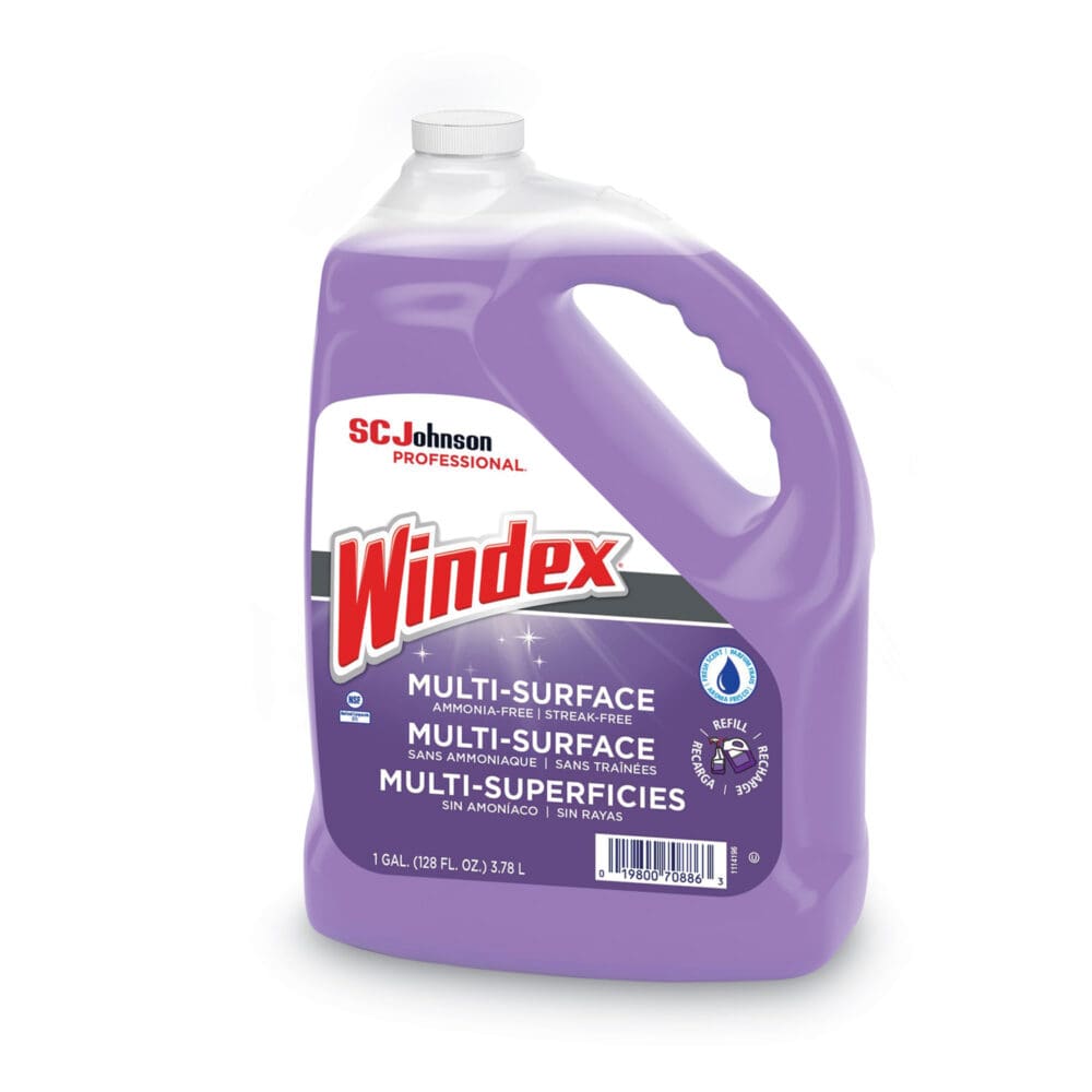 Non-Ammoniated Glass/Multi Surface Cleaner, Pleasant Scent, 128 oz Bottle - Image 2