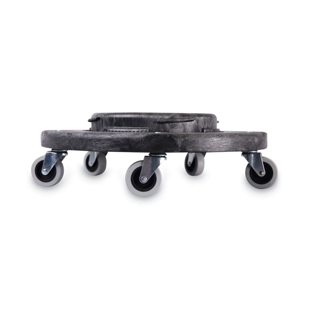 Refuse Container Utility Dolly, 300 lb Capacity, 18.25" Diameter, Gray - Image 2